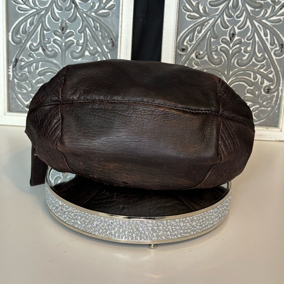 FENDI BABY SPY BAG, Dark Brown Leather baguette - Picture 10 of 16